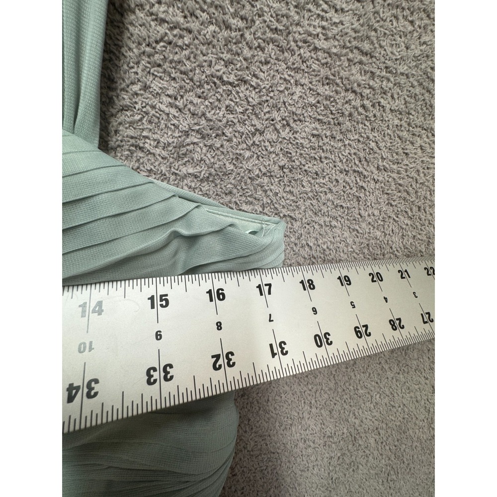 Birdy Grey Sage Green Pleated Bridesmaid Maxi Dress L NWT Romantic Fairy - Picture 11 of 16
